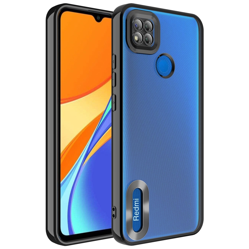 Xiaomi Redmi 9C Case Camera Protected Zore Omega Cover with Showing Logo - 3