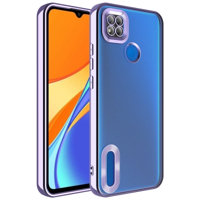 Xiaomi Redmi 9C Case Camera Protected Zore Omega Cover with Showing Logo - 7