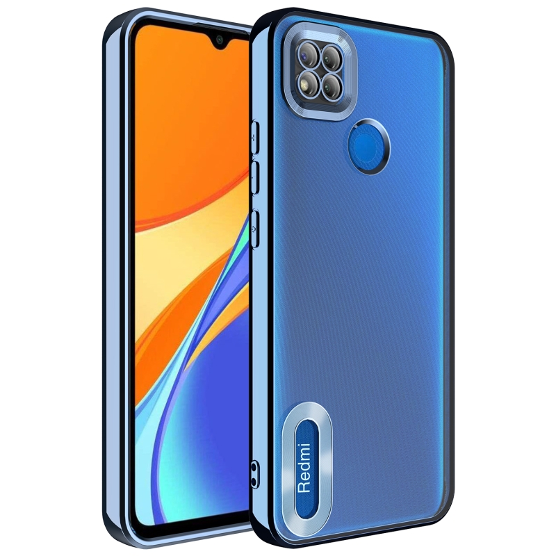 Xiaomi Redmi 9C Case Camera Protected Zore Omega Cover with Showing Logo - 6
