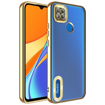 Xiaomi Redmi 9C Case Camera Protected Zore Omega Cover with Showing Logo - 8