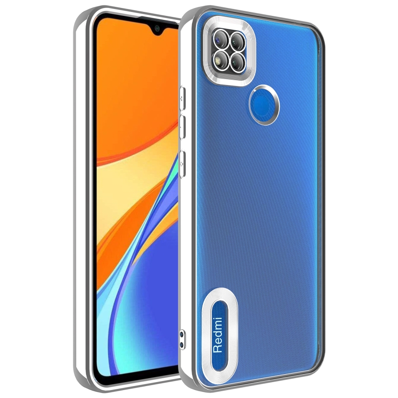 Xiaomi Redmi 9C Case Camera Protected Zore Omega Cover with Showing Logo - 4