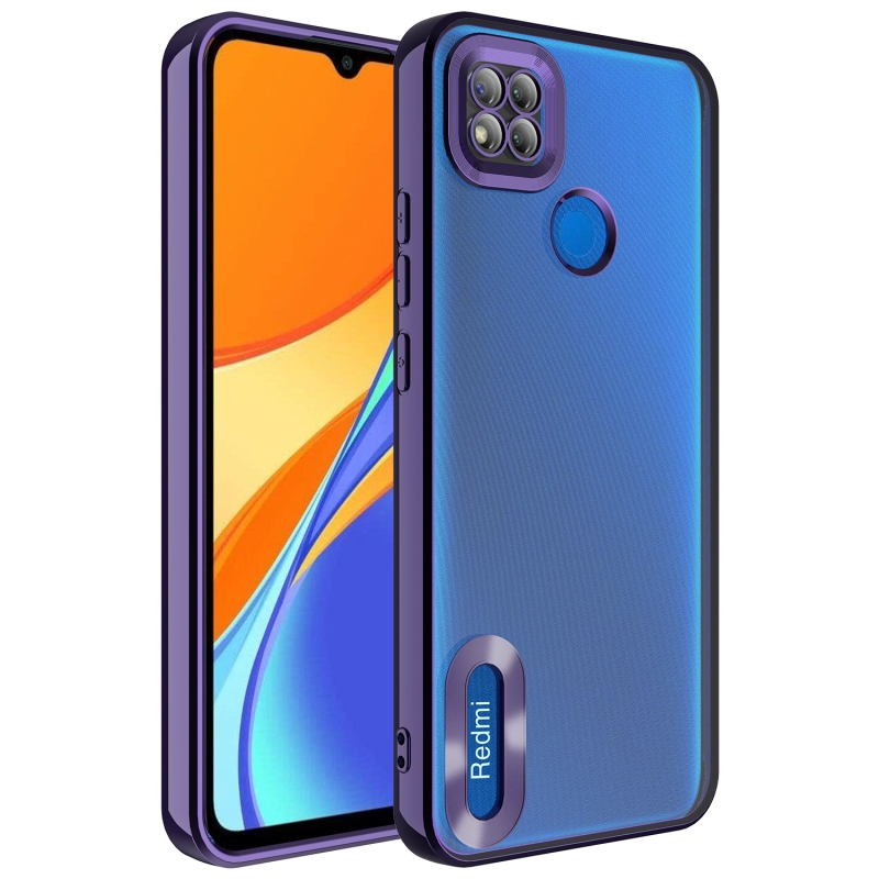Xiaomi Redmi 9C Case Camera Protected Zore Omega Cover with Showing Logo - 9