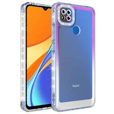 Xiaomi Redmi 9C Case Silvery and Color Transition Design Lens Protected Zore Park Cover - 1