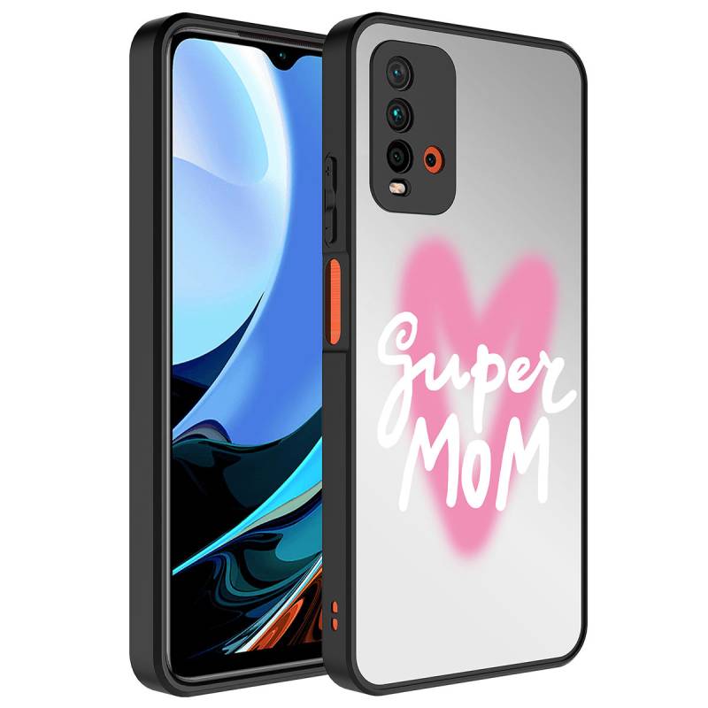 Xiaomi Redmi 9T Case Mirror Patterned Camera Protected Glossy Zore Mirror Cover - 3