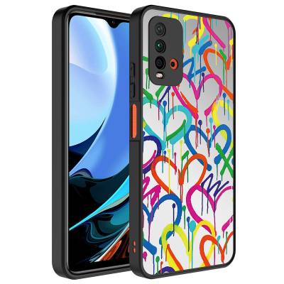 Xiaomi Redmi 9T Case Mirror Patterned Camera Protected Glossy Zore Mirror Cover - 4