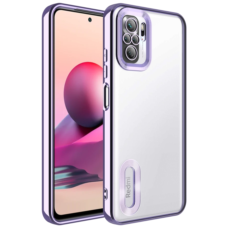 Xiaomi Redmi Note 10 Case Camera Protected Zore Omega Cover with Showing Logo - 10
