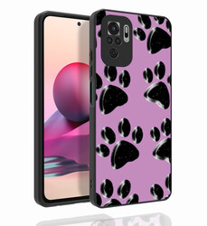 Xiaomi Redmi Note 10 Case Patterned Camera Protection Glossy Zore Nora Cover - 5