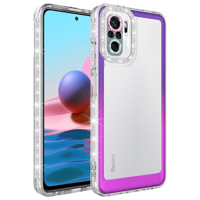 Xiaomi Redmi Note 10 Case Silvery and Color Transition Design Lens Protected Zore Park Cover - 6