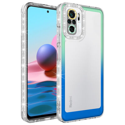 Xiaomi Redmi Note 10 Case Silvery and Color Transition Design Lens Protected Zore Park Cover - 8