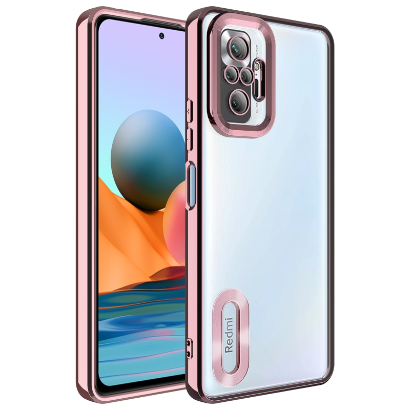 Xiaomi Redmi Note 10 Pro Case Camera Protected Zore Omega Cover with Showing Logo - 1