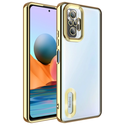 Xiaomi Redmi Note 10 Pro Case Camera Protected Zore Omega Cover with Showing Logo - 6