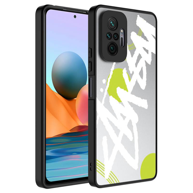 Xiaomi Redmi Note 10 Pro Case Mirror Patterned Camera Protection Glossy Zore Mirror Cover - 3