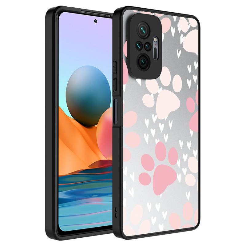 Xiaomi Redmi Note 10 Pro Case Mirror Patterned Camera Protection Glossy Zore Mirror Cover - 2