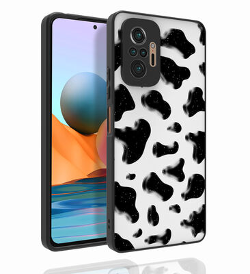 Xiaomi Redmi Note 10 Pro Case Patterned Camera Protection Glossy Zore Nora Cover - 4