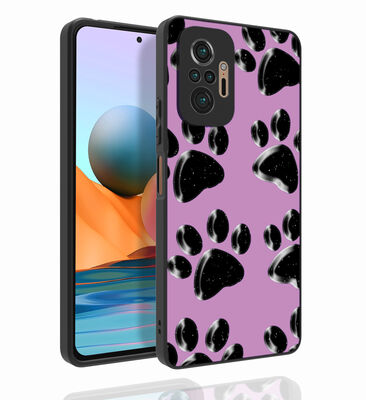 Xiaomi Redmi Note 10 Pro Case Patterned Camera Protection Glossy Zore Nora Cover - 5