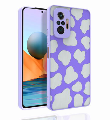 Xiaomi Redmi Note 10 Pro Case Patterned Camera Protection Glossy Zore Nora Cover - 8