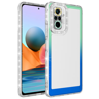 Xiaomi Redmi Note 10 Pro Case Silvery and Color Transition Design Lens Protected Zore Park Cover - 1