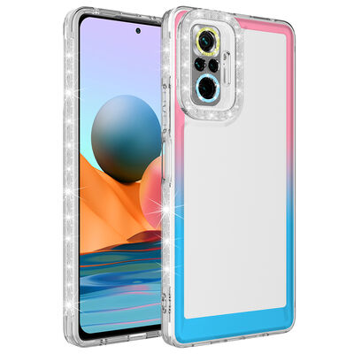 Xiaomi Redmi Note 10 Pro Case Silvery and Color Transition Design Lens Protected Zore Park Cover - 8