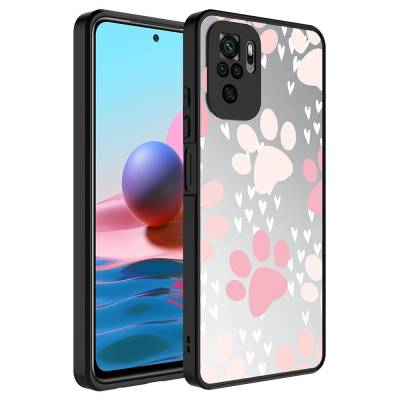 Xiaomi Redmi Note 10S Case Mirror Patterned Camera Protection Glossy Zore Mirror Cover - 2