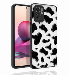 Xiaomi Redmi Note 10S Case Patterned Camera Protection Glossy Zore Nora Cover - 1
