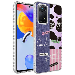 Xiaomi Redmi Note 11 Global Case Airbag Edge Colorful Patterned Silicone Zore Elegans Cover - 6