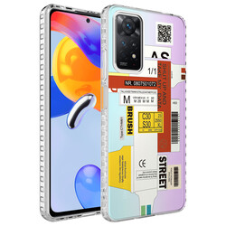 Xiaomi Redmi Note 11 Global Case Airbag Edge Colorful Patterned Silicone Zore Elegans Cover - 4