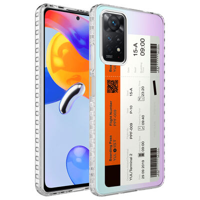 Xiaomi Redmi Note 11 Global Case Airbag Edge Colorful Patterned Silicone Zore Elegans Cover - 7