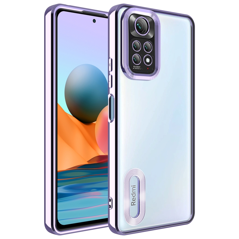 Xiaomi Redmi Note 11 Global Case Camera Protected Zore Omega Cover with Showing Logo - 9