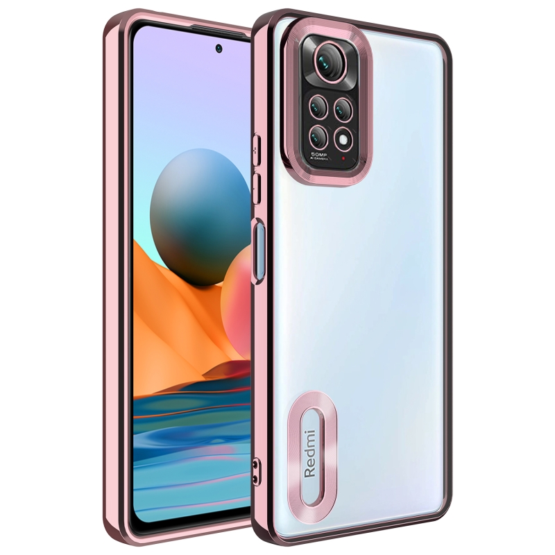 Xiaomi Redmi Note 11 Global Case Camera Protected Zore Omega Cover with Showing Logo - 6