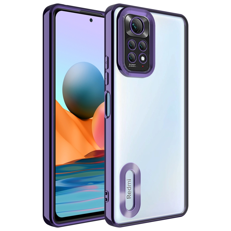 Xiaomi Redmi Note 11 Global Case Camera Protected Zore Omega Cover with Showing Logo - 7