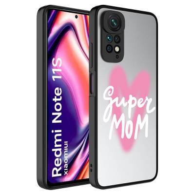Xiaomi Redmi Note 11 Global Case Mirror Patterned Camera Protection Glossy Zore Mirror Cover - 7