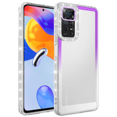 Xiaomi Redmi Note 11 Global Case Silvery and Color Transition Design Lens Protected Zore Park Cover - 3