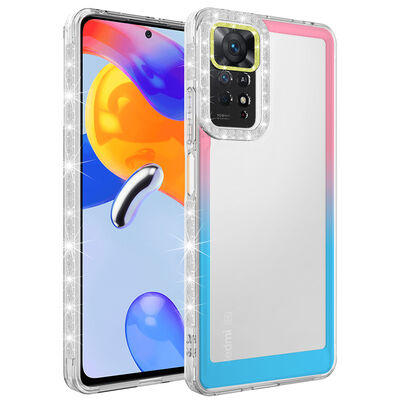 Xiaomi Redmi Note 11 Global Case Silvery and Color Transition Design Lens Protected Zore Park Cover - 7