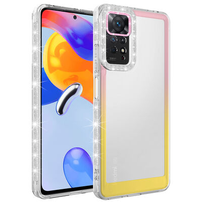 Xiaomi Redmi Note 11 Global Case Silvery and Color Transition Design Lens Protected Zore Park Cover - 5