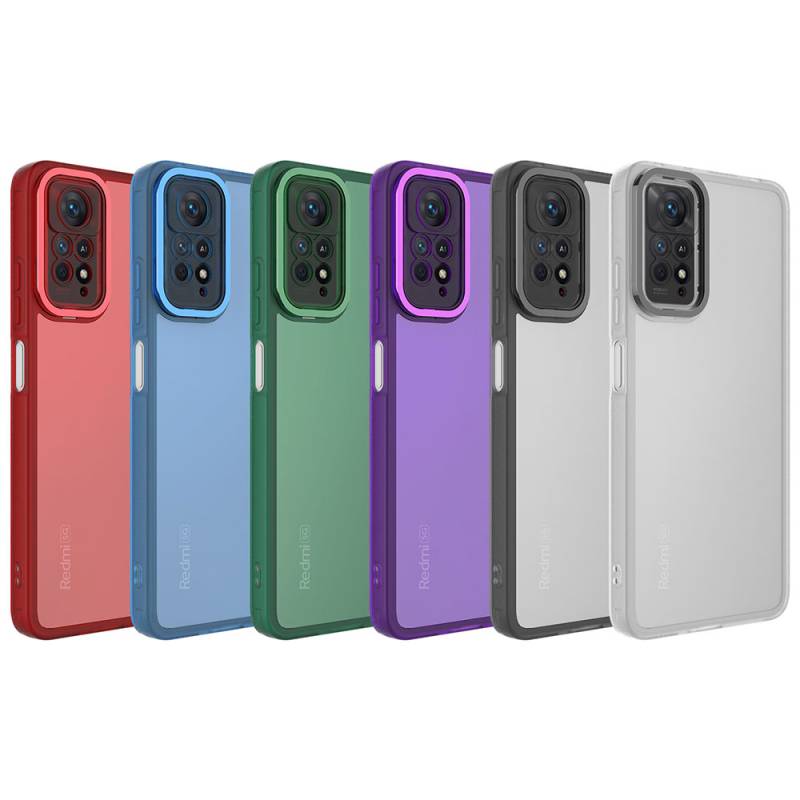 Xiaomi Redmi Note 11 Pro 5G Case Camera Protected Transparent Zore Post Cover - 2