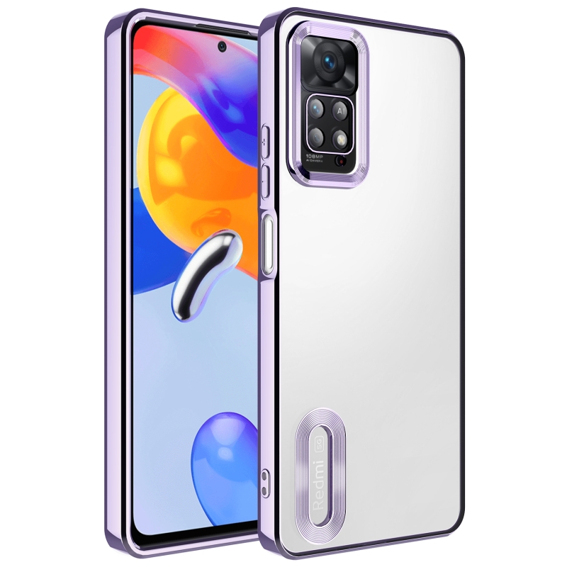 Xiaomi Redmi Note 11 Pro 5G Case Camera Protected Zore Omega Cover with Showing Logo - 3
