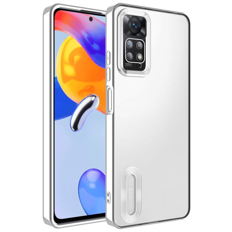 Xiaomi Redmi Note 11 Pro 5G Case Camera Protected Zore Omega Cover with Showing Logo - 7