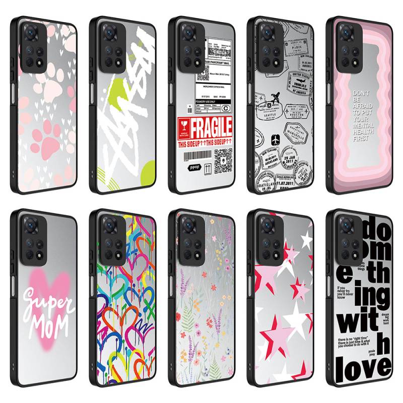 Xiaomi Redmi Note 11 Pro 5G Case with Mirror Pattern Camera Protection Glossy Zore Mirror Cover - 2