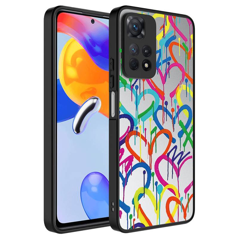 Xiaomi Redmi Note 11 Pro 5G Case with Mirror Pattern Camera Protection Glossy Zore Mirror Cover - 9