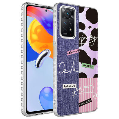 Xiaomi Redmi Note 11S Global Case Airbag Edge Colorful Patterned Silicone Zore Elegans Cover - 6