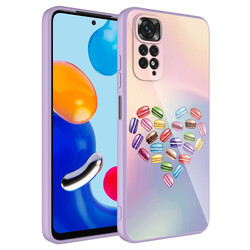 Xiaomi Redmi Note 11S Global Case Camera Protected Patterned Hard Silicone Zore Epoksi Cover - 4