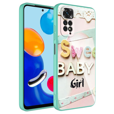 Xiaomi Redmi Note 11S Global Case Camera Protected Patterned Hard Silicone Zore Epoksi Cover - 8