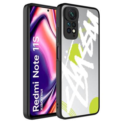 Xiaomi Redmi Note 11S Global Case Mirror Patterned Camera Protection Glossy Zore Mirror Cover - 3