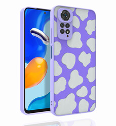 Xiaomi Redmi Note 11S Global Case Patterned Camera Protection Glossy Zore Nora Cover - 8