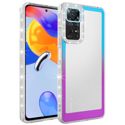 Xiaomi Redmi Note 11S Global Case Silvery and Color Transition Design Lens Protected Zore Park Cover - 5