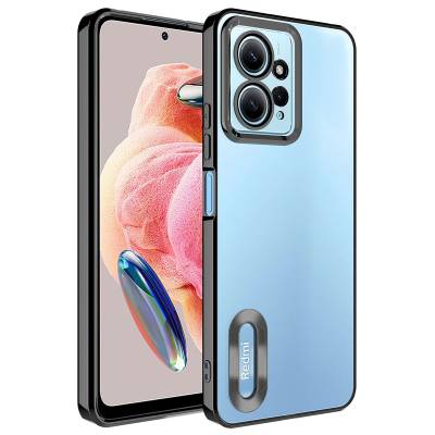 Xiaomi Redmi Note 12 4G Case Camera Protected Zore Omega Cover With Logo - 4