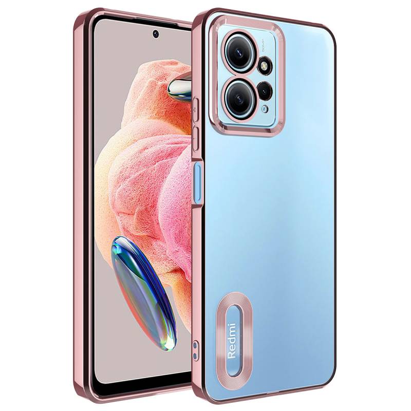 Xiaomi Redmi Note 12 4G Case Camera Protected Zore Omega Cover With Logo - 5