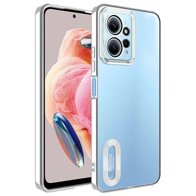 Xiaomi Redmi Note 12 4G Case Camera Protected Zore Omega Cover With Logo - 8