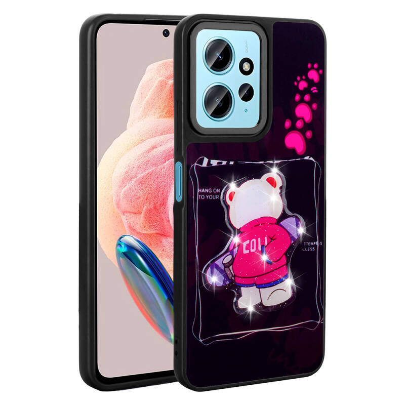 Xiaomi Redmi Note 12 4G Case Shining Embossed Zore Amas Silicone Cover with Iconic Figure - 9