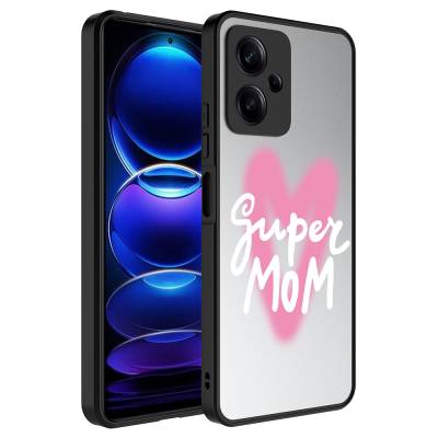 Xiaomi Redmi Note 12 5G Case with Mirror Pattern Camera Protection Glossy Zore Mirror Cover - 7
